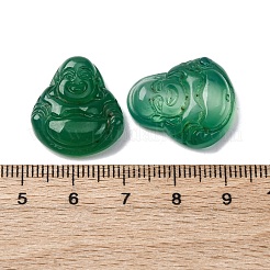 Natürliche grüne Onyx-Achat-Cabochons G-K348-03