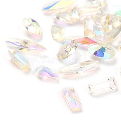 (defekter Restposten: Vergilbung) Harz-Strass-Cabochons mit spitzer Rückseite MRMJ-XCP0001-10