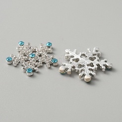 Strass-Cabochons aus weihnachtlicher Legierung ALRI-WH0008-26