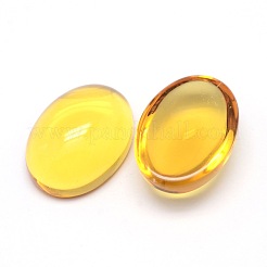 K9 glascabochons ovale cabochons mit flachem rücken GGLA-L002D-03