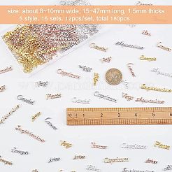 15 Satz Cabochons aus Legierung im 5-Stil FIND-OC0001-26