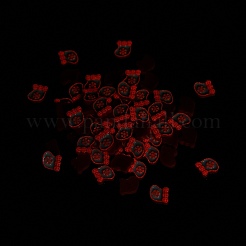 Leuchtende Harz-Cabochons mit Weihnachtsmotiv RESI-U003-02D