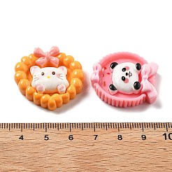 Mini süße Cartoon Tier Serie Harz Harz Cabochons CRES-I037-02