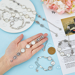 DIY Blanko Domen Cameo Foto Link Armband Bausatz DIY-FH0005-93