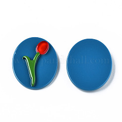 Undurchsichtige Cabochons aus Acryl und Harz KY-Q058-018