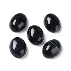 Natürliche gestreifte Achat-Cabochons G-H296-01A-01