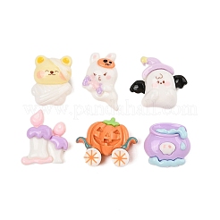 Undurchsichtige Harz-Cabochons der Halloween-Serie CRES-M037-18