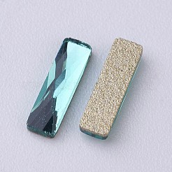 Flacher hinterer k9 glas strass cabochons RGLA-F035-2.5x9mm-M