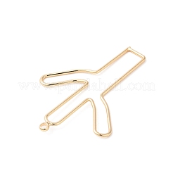 Anhänger mit offener Lünette aus Messing KK-O144-16G