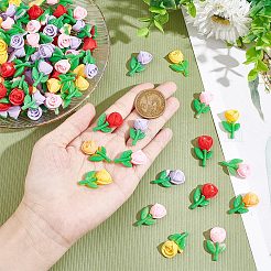 Undurchsichtigen Cabochons RESI-WH0001-05