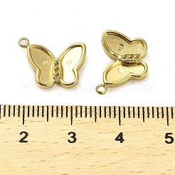 304 Edelstahl Anhänger Strass Fassung STAS-L022-106G