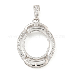925 Sterling Silber Anhänger Fassungen STER-B005-22P