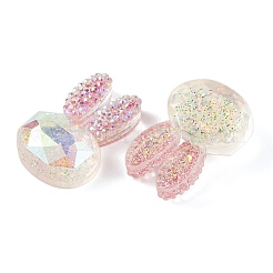 Transparente Epoxidharz-Hasenkopf-Decoden-Cabochons CRES-M034-05B