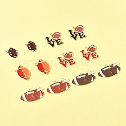 16шт 6 стиля подвески из сплава с эмалью&nbsp;ENAM-FS0002-44