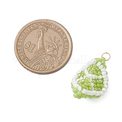 Подвески в виде фруктов из стеклянных бусин&nbsp;PALLOY-MZ00894