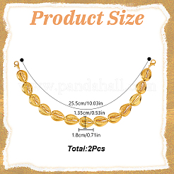 Пластиковые зажимы для шляп Shell ccb AJEW-GO00026