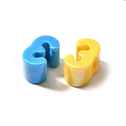 Непрозрачные акриловые бусины с УФ-покрытием SACR-Z007-02D