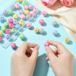 50 шт. Покрытие акриловыми бусинами&nbsp;OACR-CJ0002-18