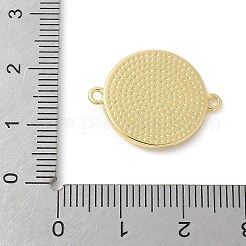 Латунные плоские круглые подвески-соединители Богоматери Гваделупской&nbsp;KK-P294-31G