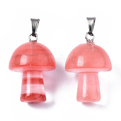 Вишневое из кварцевого стекла подвески&nbsp;G-N0325-10F