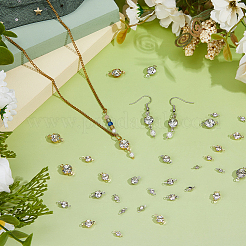 200 шт. 10 стиля железные подвески-коннекторы со стразами&nbsp;FIND-FH0011-97