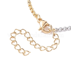 Изготовление браслетов из коробчатых цепей из нержавеющей стали 304&nbsp;AJEW-JB01113-01