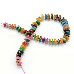 Окрашенные нити градуированных бусин из натурального агата G-L456-27D