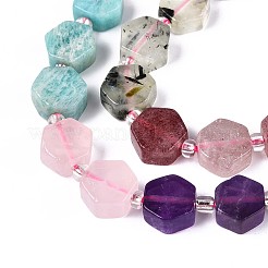 Нитки бусин для чакры из натурального лазурита G-P534-A27-02