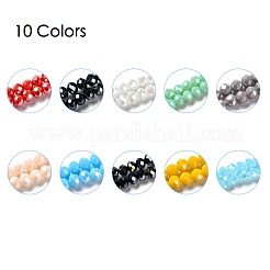 Стеклянные бусины с гальваническим покрытием &nbsp;EGLA-X0007-01E-4mm