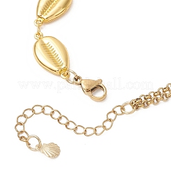 3 шт. Браслет-цепочка из нержавеющей стали 304 в двух вариантах дизайна на морскую тематику.&nbsp;BJEW-JB13422