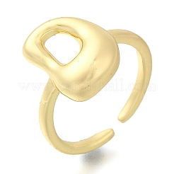 Стойка покрытие латунь открытые манжеты кольца RJEW-S394-01G-D