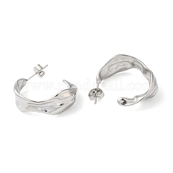 Круглые серьги-гвоздики из нержавеющей стали 304 EJEW-K244-44P