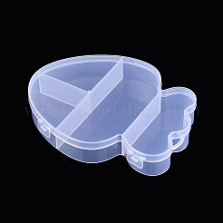 Пластиковые контейнеры для хранения бусинок с сеткой «клубника 4» с откидной крышкой&nbsp;CON-T001-08