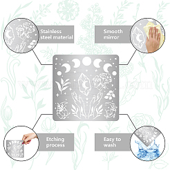 Трафареты для штампов из нержавеющей стали DIY-WH0238-106