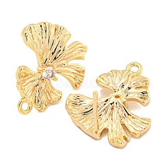 Латунные серьги-гвоздики из циркония&nbsp;KK-U015-02G