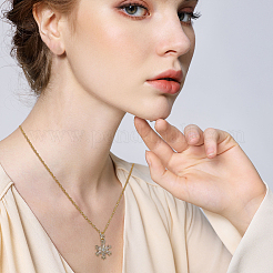 1 пара серег-колец в форме звезды из латуни с прозрачным кубическим цирконием&nbsp;EJEW-BBC0002-13