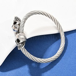 Браслеты из нержавеющей стали 304 для мужчин и женщин BJEW-H631-05C-AS