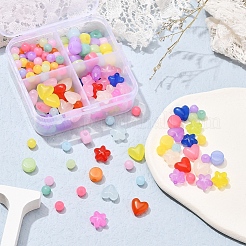 4 стиль прозрачных акриловых бусин&nbsp;MACR-YW0001-62