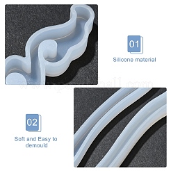 5шт 5 стиля шпильки DIY силиконовые Молды DIY-YW0009-34