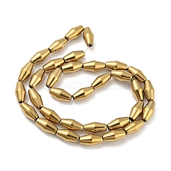 Гальванические нити из синтетических немагнитных гематитовых бусин G-Z032-B02-02B