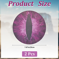 Наклейка на фару автомобиля из ПВХ AJEW-WH20011-48E