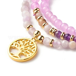 Набор браслетов с камнями BJEW-JB07334