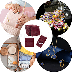 Бархатные мешочки с клапаном для украшений&nbsp;LS-ABAG-WH0038-43A