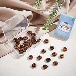 Натуральный тигр глаз европейский большой отверстие бисер G-NB0003-72B-04