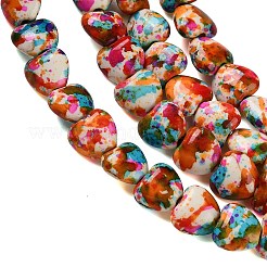 Нити из синтетических бирюзовых бусин&nbsp;TURQ-P002-01A-07