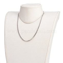 Массивные цепи с алмазной огранкой из нержавеющей стали марки 304&nbsp;NJEW-JN03213-02