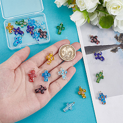 21 шт. подвески из стекла миллефиори PALLOY-PH01828