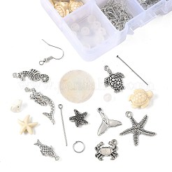 Наборы для самостоятельного изготовления сережек-подвесок в стиле океана&nbsp;DIY-FS0009-27