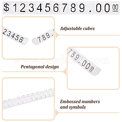 2 комплект АБС-пластика зарубежное цифровое ценовое табло KY-AN0001-06