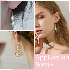 60 шт. фурнитура для сережек из нержавеющей стали 304 STAS-SC0007-65